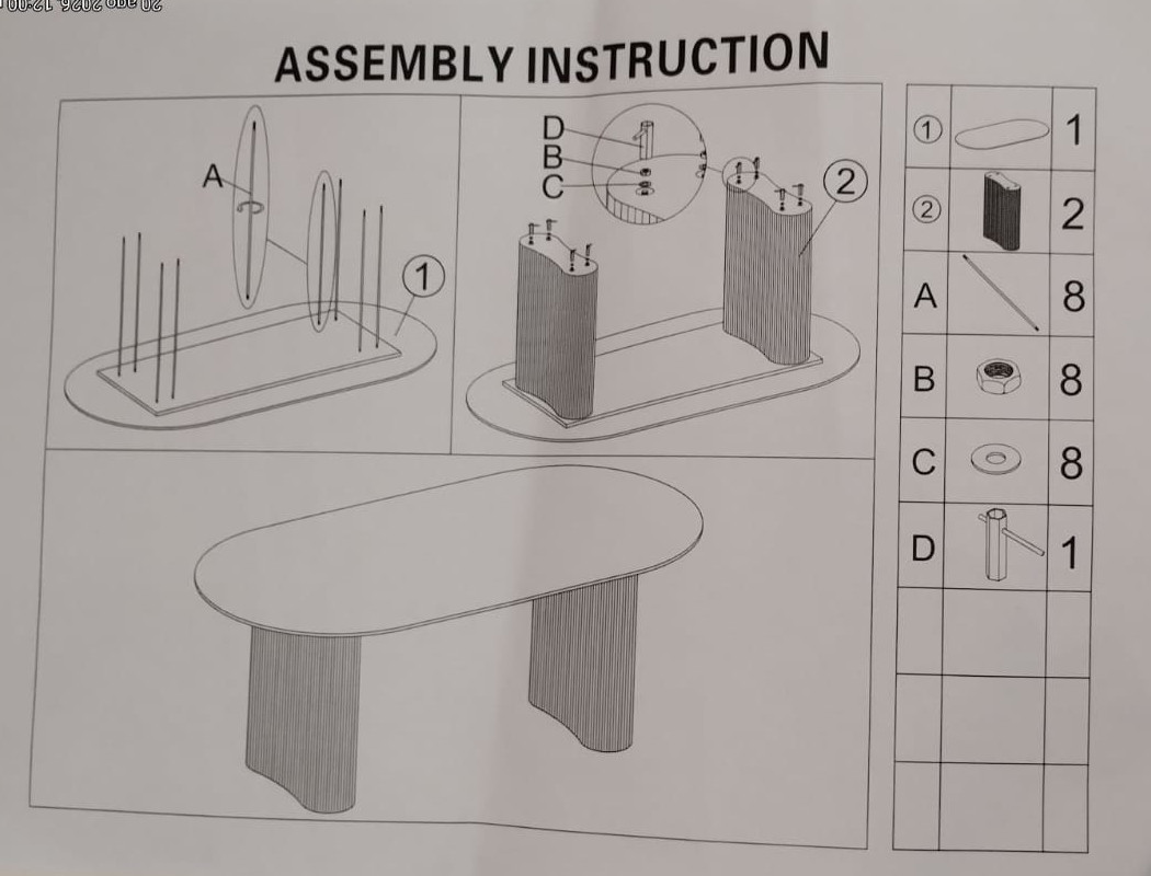 Instructivo de armado del mueble