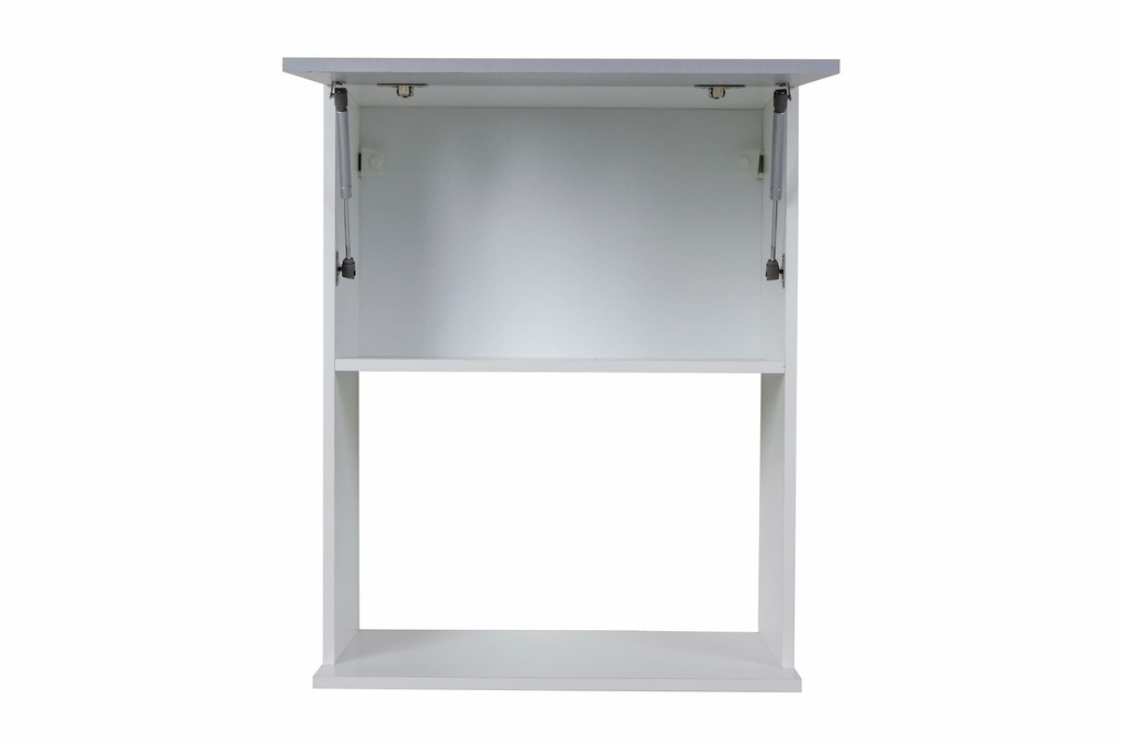 Alacena Potenza 0.60 1puerta porta microondas blanco/alum.