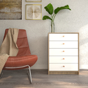 Chifonier 0.64m 5 cajones olmo f/everest