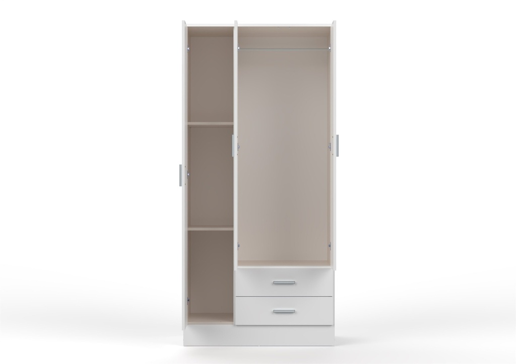 Placard Tana Piú 3ptas 2caj. 186x0.86x46.5cm