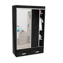 Vestidor Corsa 2 Puertas 1 Puerta Con Espejo 140X220 Blanco