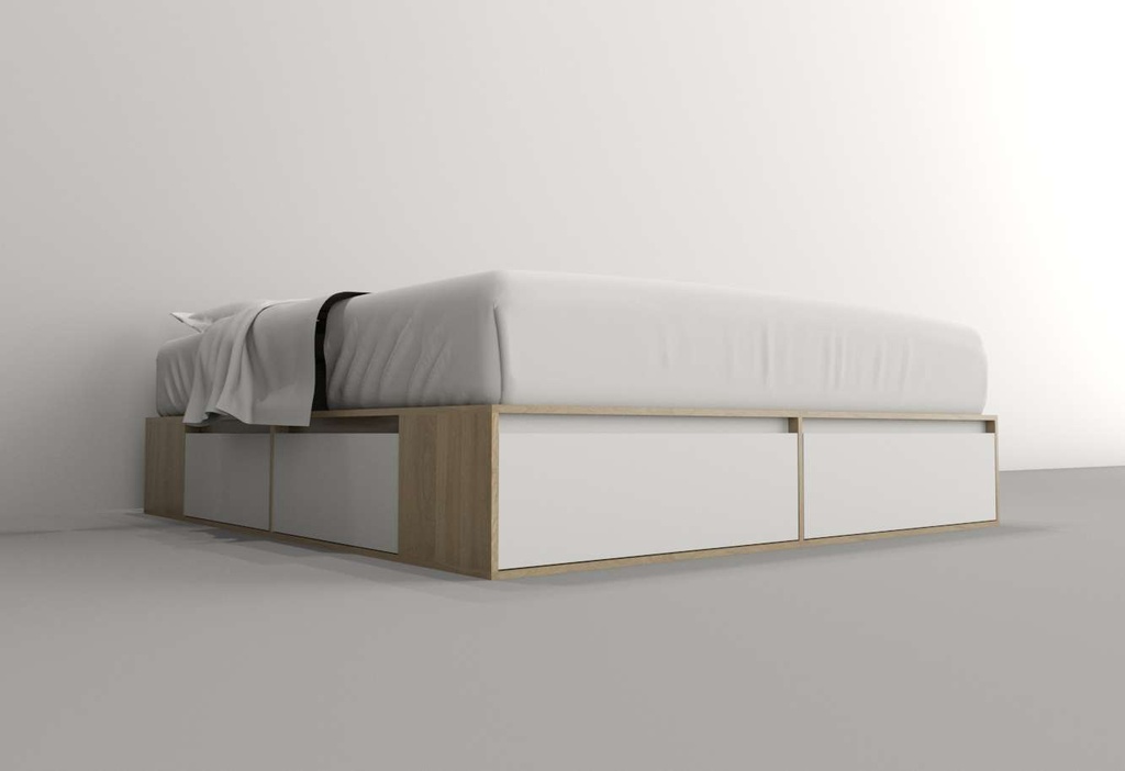 Box 1,80M 4 Cajones 2 Puertas Rev Olmo F./Everest