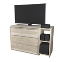 Mesa escritorio rack tv giratorio c/cajonera helsinky