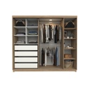 Ropero Nature 2Puertas corredizas 4cajones 200x230x58cm (DNA03)