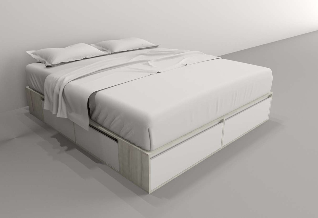 Box 1,80M 4 Cajones 2 Puertas Rev Nevado/Everest