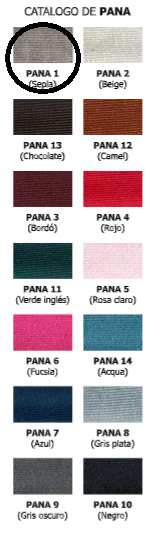 Respaldo Canelon Pana N° 1 Medida 2.00