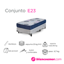 Conjunto de colchón y sommier E23 0.90 X 1.90 X 0.20