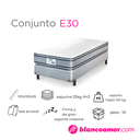 Conjunto de colchón y sommier  E30 1.00 X 1.90