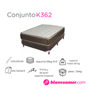 Conjunto de colchón y sommier 362 King 200X200