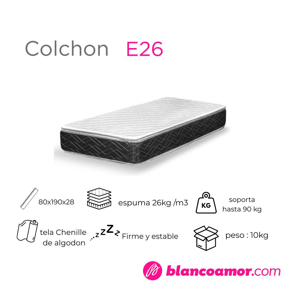 Colchon Kress (Gani) E26 Con Pillow 0.80 X 1.90 X 0.28