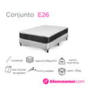 Conjunto de colchón y sommier  (Gani) E26 Con Pillow 140 X 190 X 28