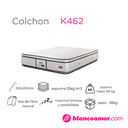 Colchon K462 2.00 X 2.00 X 0.34