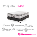 Conjunto de colchón y sommier 462 1.80 X 2.00 X 0.34