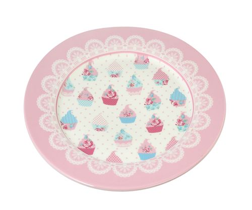 Platos De 26 Cm De Porcelana Dieseño Cup Cake Caja De Regalo