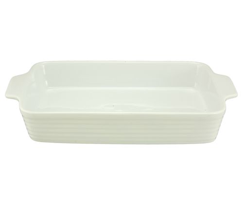 Fuente Rect Ceramica C Asas 21X31X5 Cm