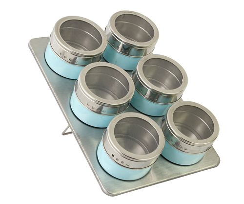 Set X 6 Pcs Especieros Celeste
