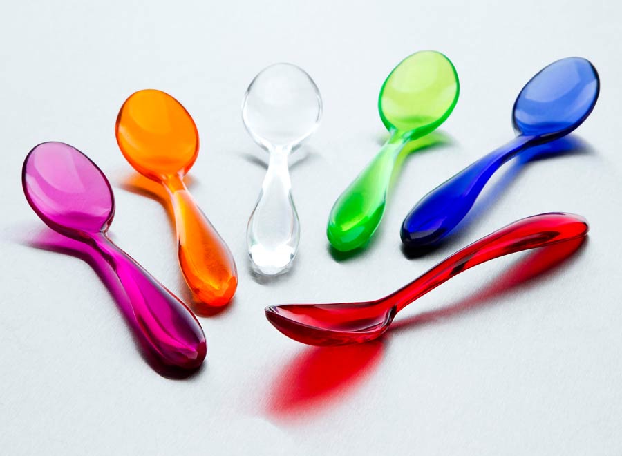 Cuchara Practi-K De Acrilico De Postre (Colores Varios)