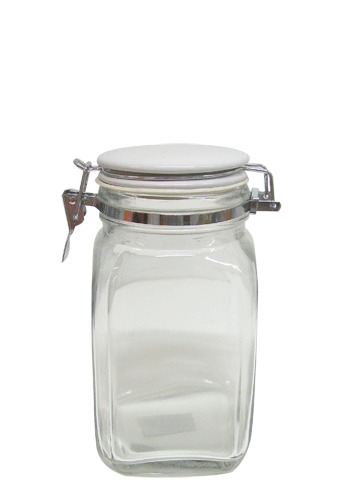 Frasco C/Tapa Ceramica 10X10X21