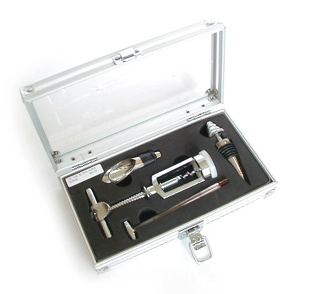 Set Vino 4P.Caja Aluminio