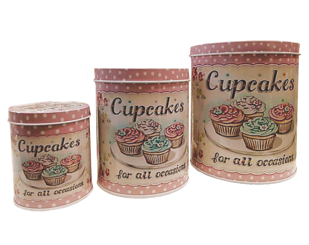 Set X 3 Latas Redondas Cupcake For All Occasions-1-