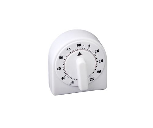 Timer Blanco Geometrico 6,5X6 Cm -1-