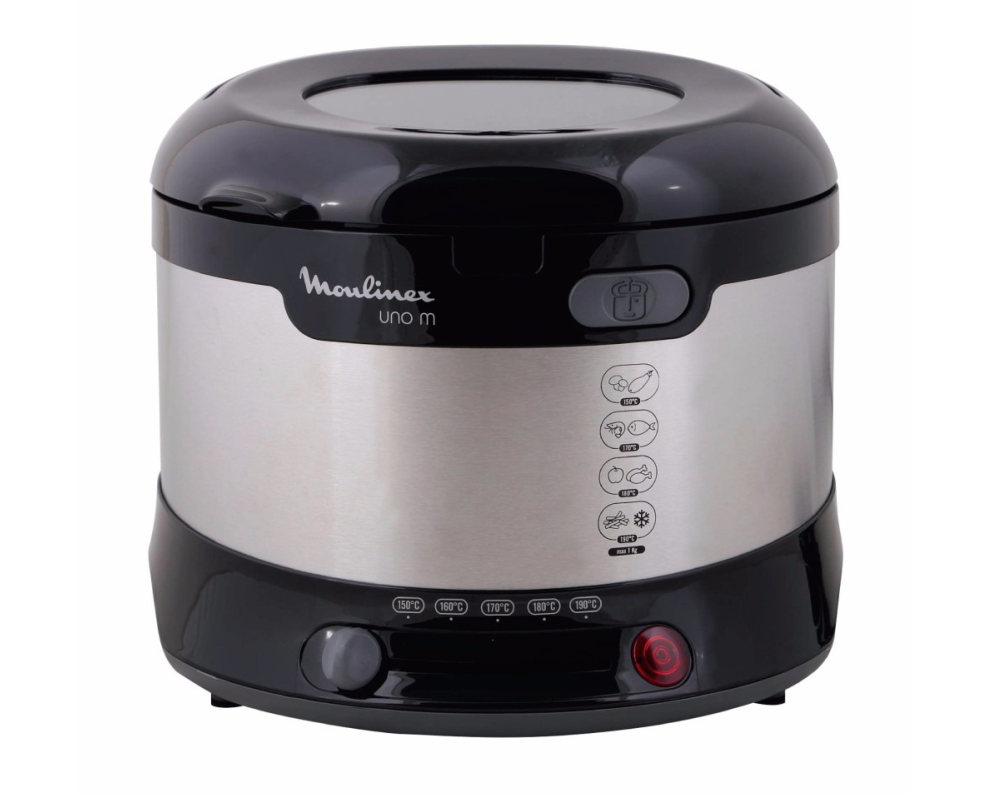 Freidora Uno Moulinex Inox. Bowl Antiadherente Capac Comida 1000G