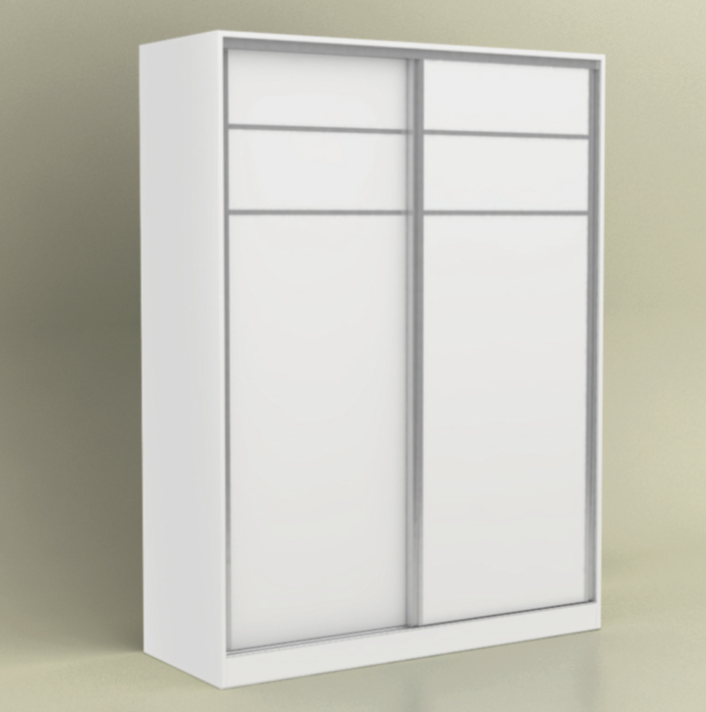 D - Placard Puertas Corredizas Tonini 1.50 X 2.00 Blanco