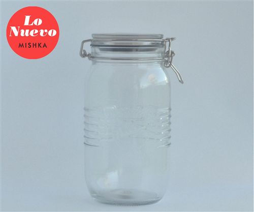 Frasco Transparente 1,5Lts Hermetico Linea Old Fashion