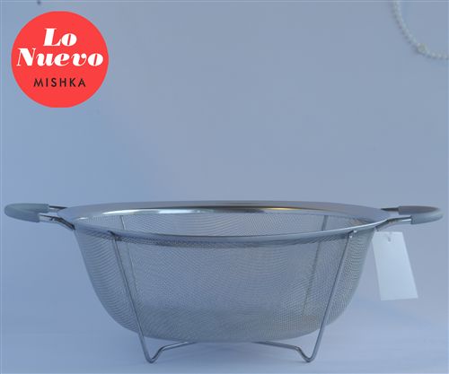 Colador Acero Con Asas Sil Gris 28,5 Cm