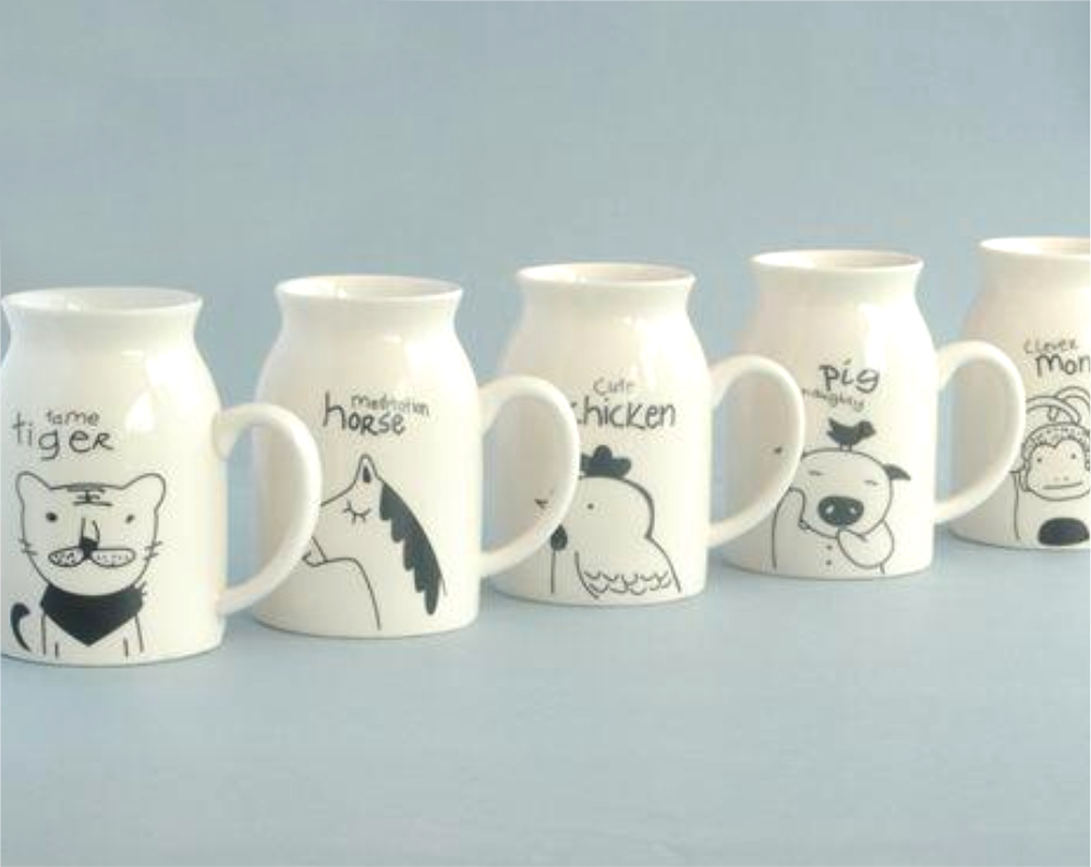 Mug De Porcelana Milk Caja Individual 250 Ml