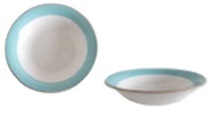 Plato Hondo Ceramica 21Cm - Celeste
