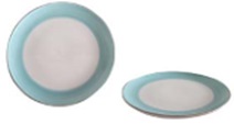 D-Plato Postre Ceramica 20,5Cm - Celeste