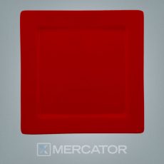 Discontinuado Plato Playo Nara 26 X 26 Rojo