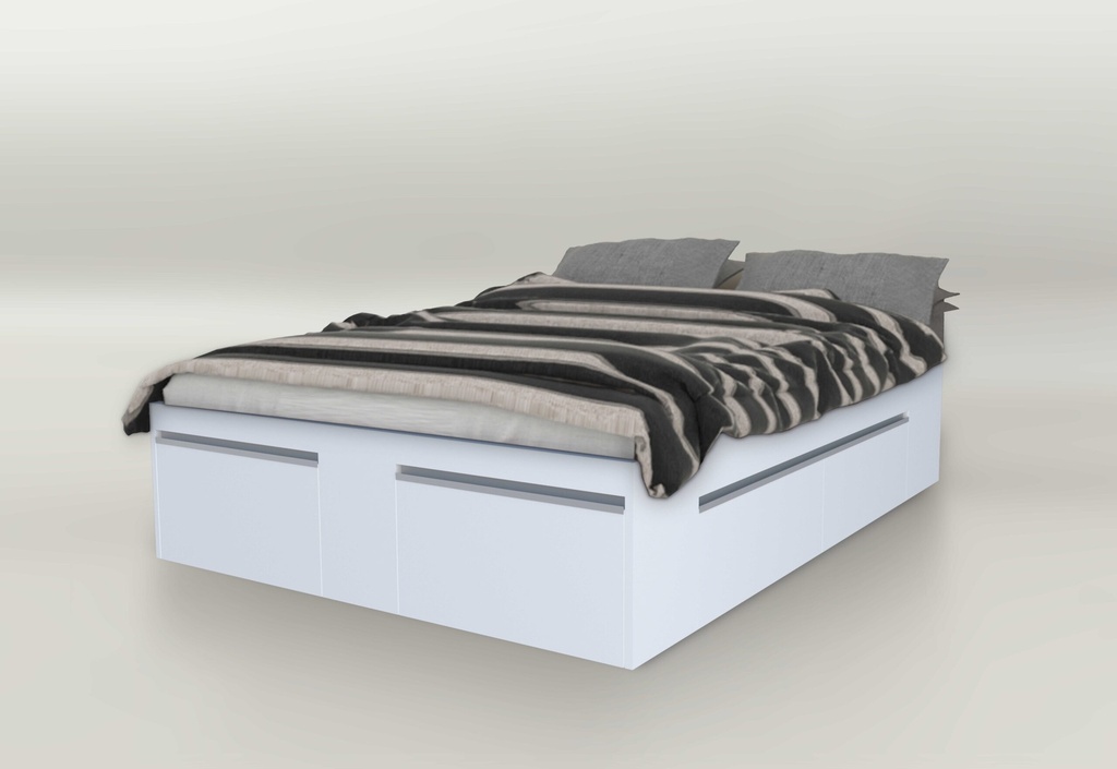 D - Cama Flex Ext 140-160 Blanco