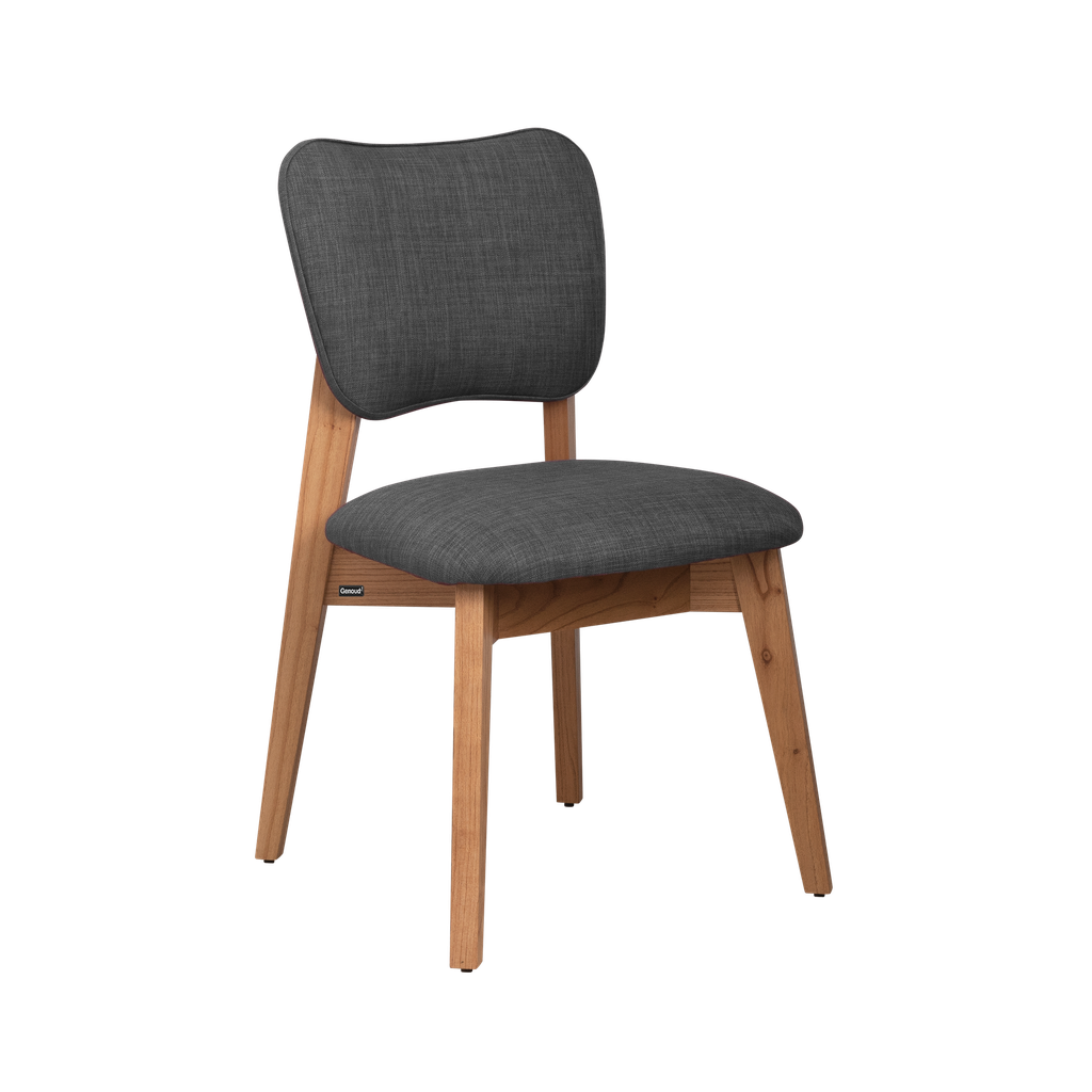 Silla Frida Roble Tap. Gris