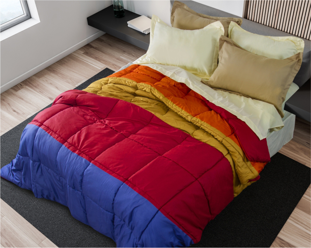 Edredon Eco Down Degradee Bordeaux 230 X 250