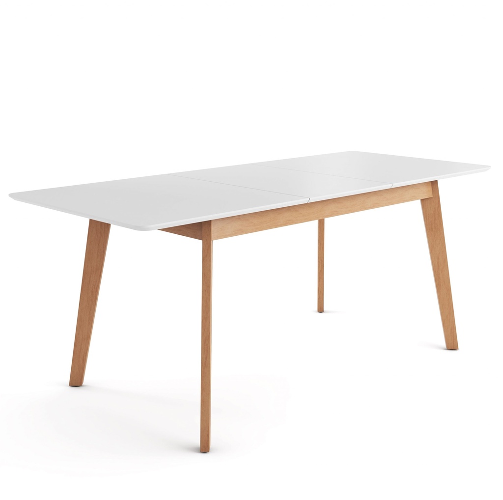 Mesa Hedda  Extensible 1,50 A 2.00 Roble Leriex/Blanco