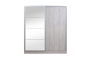 Placard Murano 1.80 Mts. Corredizo Pino Blanco c/espejo