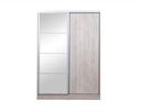 Placard Murano 1.40 Mts Corredizo Pino Blanco c/espejo