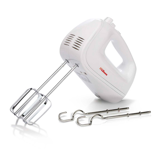 Batidora Manual Liliana "Shake" 450W.Color Blanco