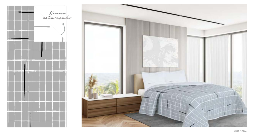 Quilt Estampado C/Funda Queen Natal