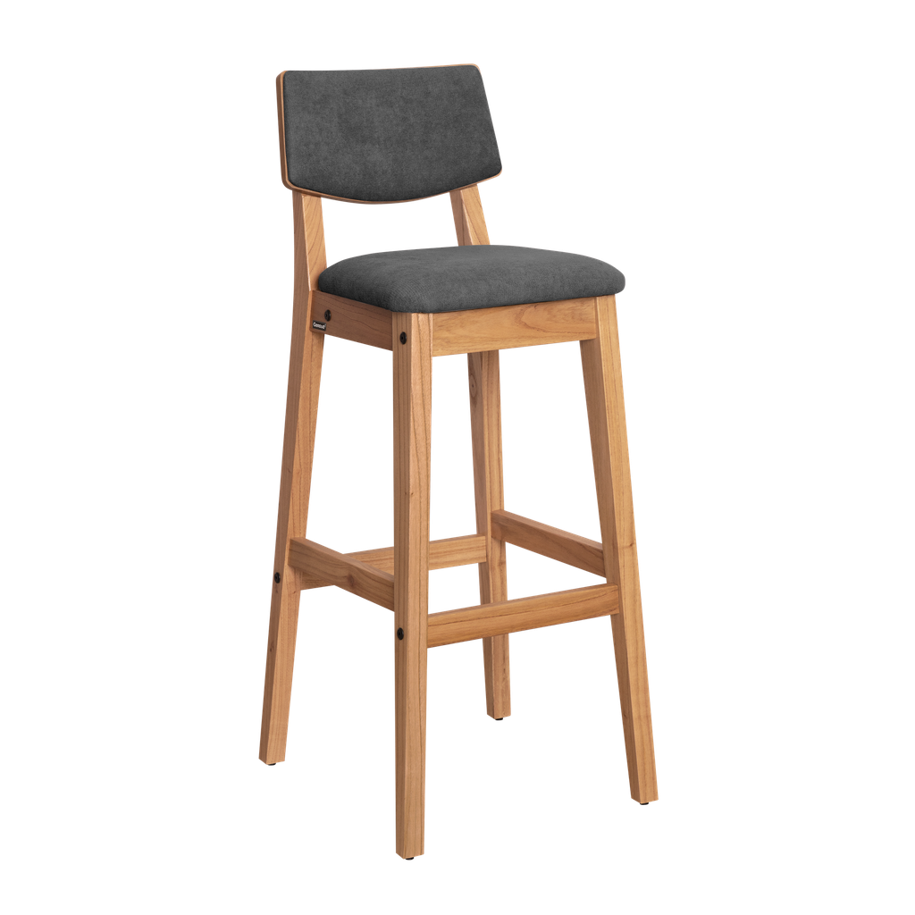 Banqueta Osaka Roble Tapizado Gris (oscuro)