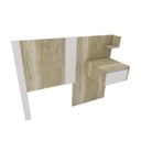 Respaldo Corsa C/ 1 Mesa Flotante 80-100 Helsinki Blanco