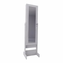 Porta Objetos Bijoutero Con Espejo Blanco