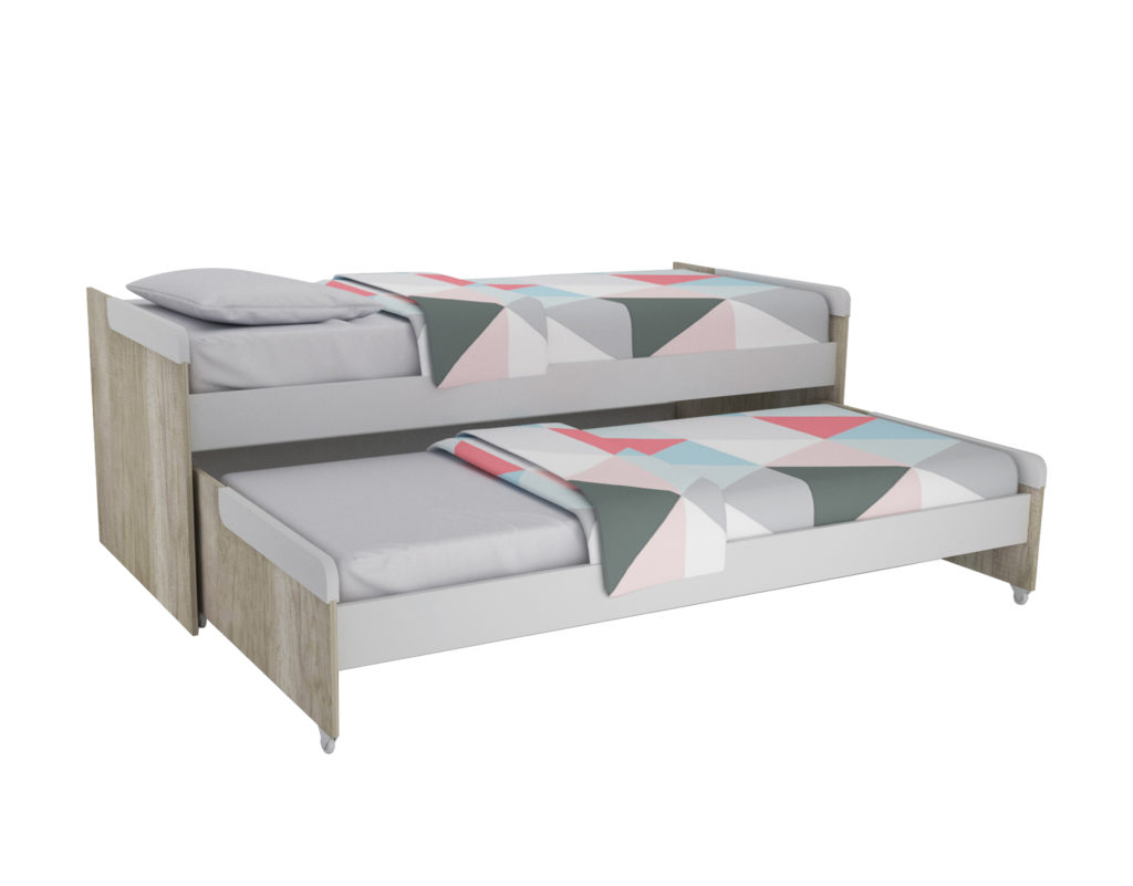 Cama Nido Doble Helsinki Blanco