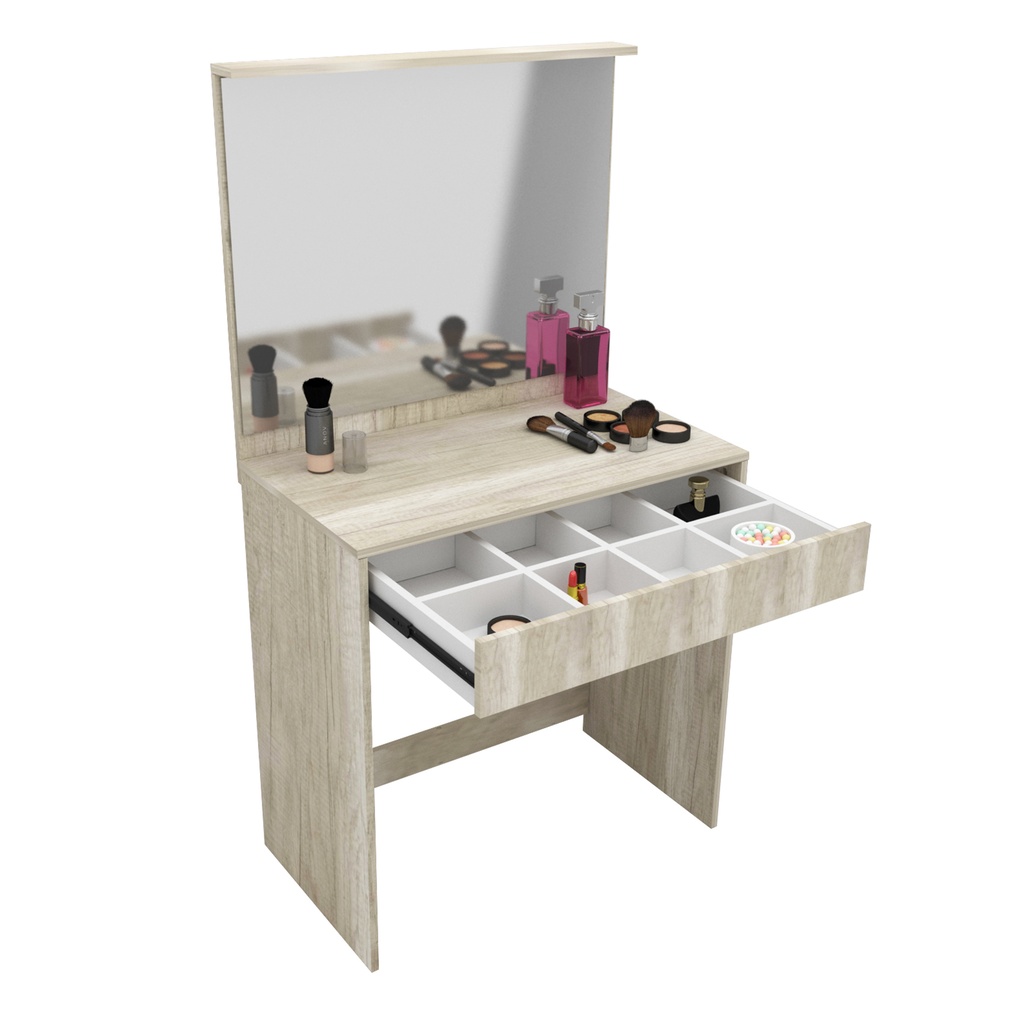 Tocador Maquillador Con Espejo Y Cajon Helsinki