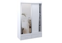 Vestidor Corsa 2 Puertas 1 Puerta Con Espejo 140X220 Blanco