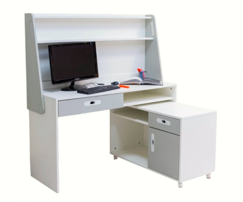 Escritorio de oficina Completo Gio 1.40X0.50X0.80 Ext: 1X0.45X0.58