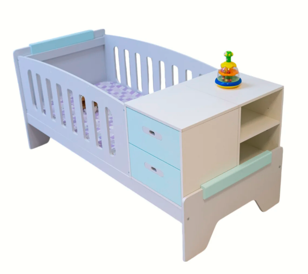D - Cuna Funcional Gio 1.99X0.90  Bco/Gris