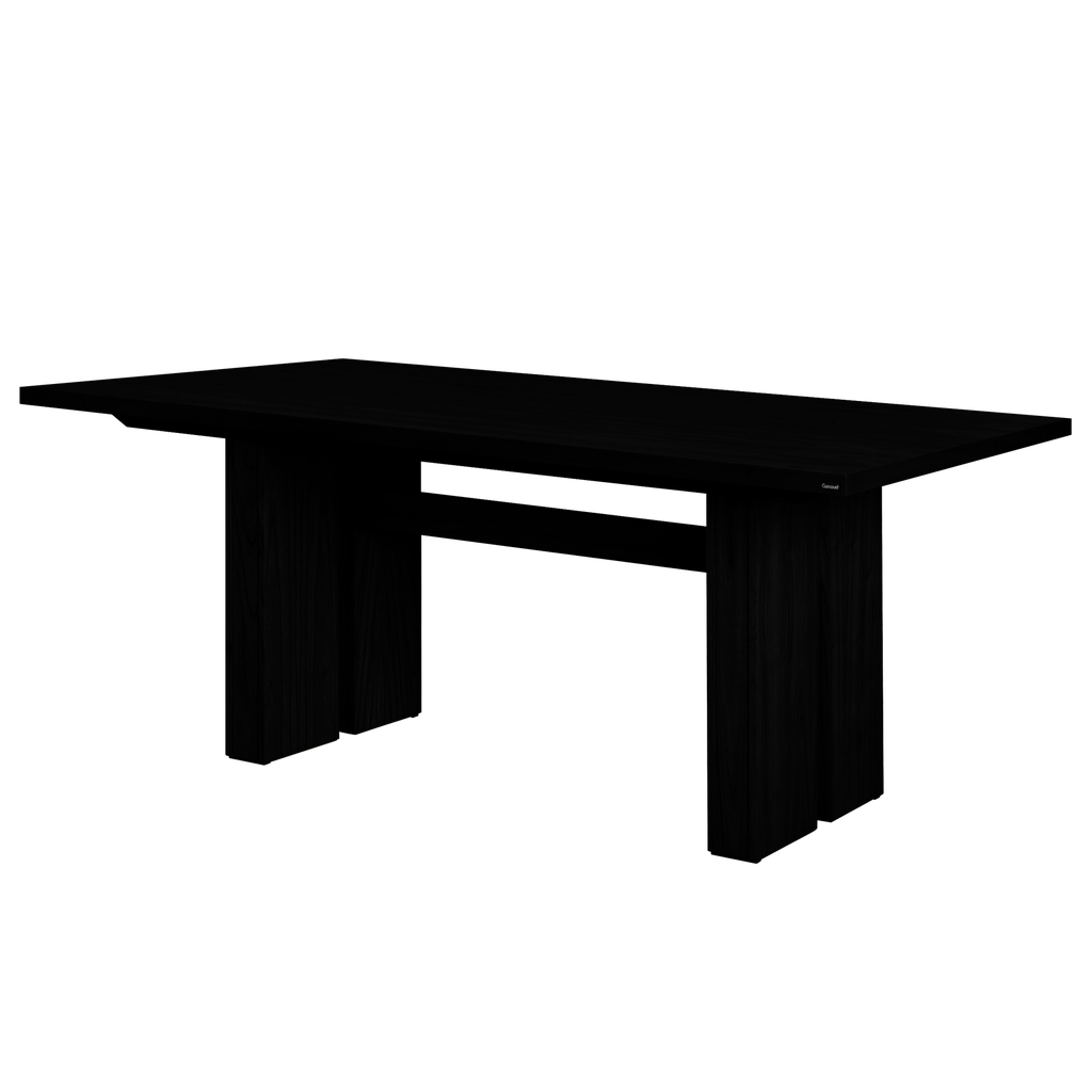 Mesa Fija Genoud Base Central 2,60 Mts  negro